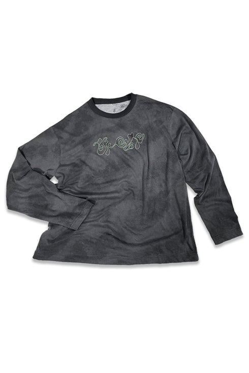 ÉF × Cycle TIE-DYE LONG SLEEVE TEE -CHARCOAL MIX-