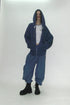 【PRE-ORDER】NYLON TUCK STITCH PANTS -STEEL BLUE-