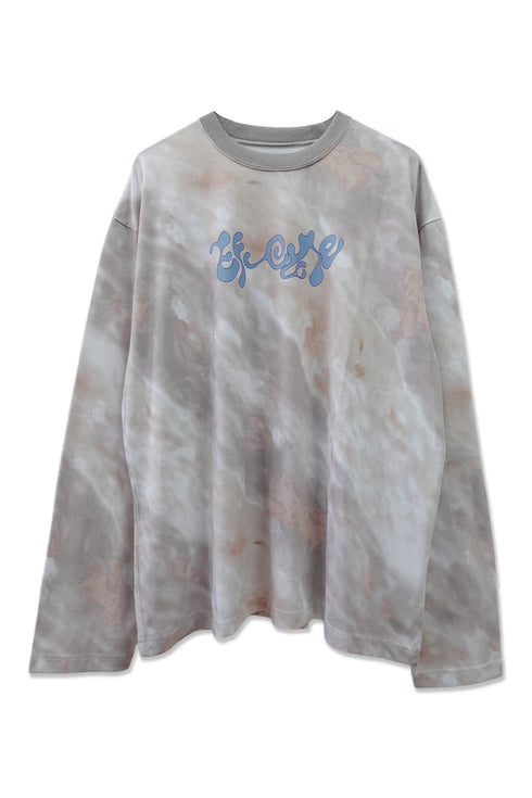 ÉF × Cycle TIE-DYE LONG SLEEVE TEE -BEIGE MIX-