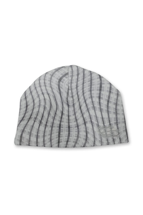 【PRE-ORDER】WAVY CHECK BEANIE -GRAY MIX-