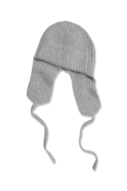DRAW CODE MOHAIR KNIT CAP -GRAY-