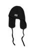 DRAW CODE MOHAIR KNIT CAP -BLACK-