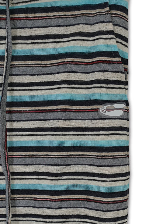 【RESTOCK】MULTICOLOR STRIPE DRAWSTRING SKIRT -BLUE MIX-