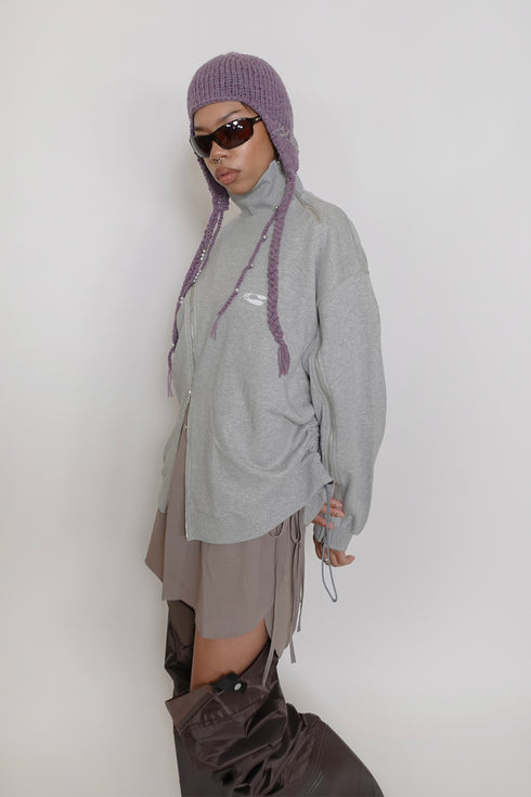 Allergy × Cycle HANDMADE KNIT FLIGHT CAP -PURPLE- *Last1