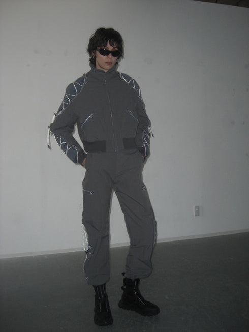 CODE MAZE ECO FABRIC PANTS -GRAY (BAMBOO CHARCOAL)-