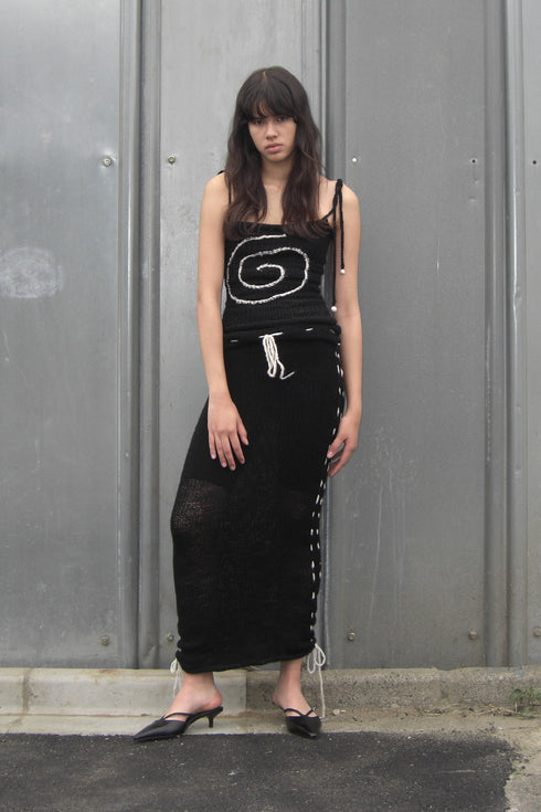 BEZNAL × Cycle "Spiral top" -BLACK- *Last1