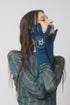 【PRE-ORDER】SPIRAL STAR KNIT GLOVES -DARK BLUE-