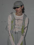 UNALOME SLEEVELESS HOODIE -GRAY×GREEN-