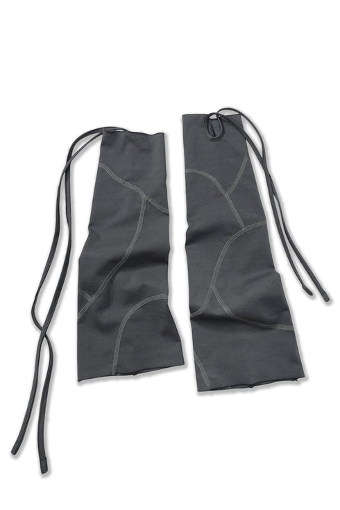 EXPOSED SEAMS ASYMMETRY LEG WARMERS