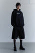 nyke × Cycle THROW UP HOODIE -BLACK-