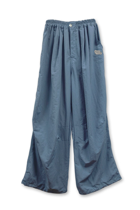 【PRE-ORDER】NYLON TUCK STITCH PANTS -STEEL BLUE-