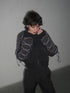 CODE MAZE ECO FABRIC BOMBER JACKET -BLACK (BAMBOO CHARCOAL)-