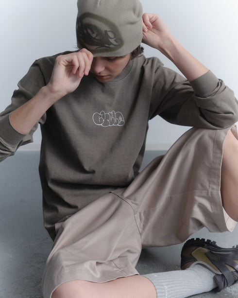 WIDE HALF PANTS -BEIGE- *Last1