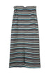 【RESTOCK】MULTICOLOR STRIPE DRAWSTRING SKIRT -BLUE MIX-