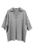 【PRE-ORDER】WASHED CUT-OFF SWEAT TOP -GRAY-