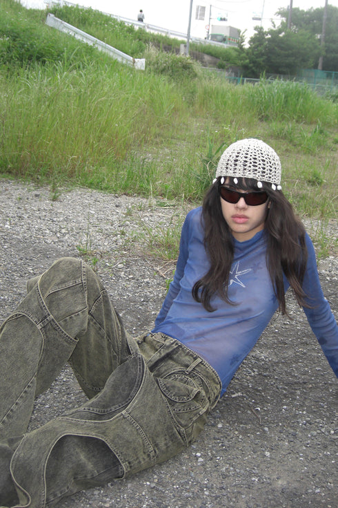 Mayte × Cycle SECOND SKIN TOPS "sky"