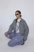CODE MAZE ECO FABRIC BOMBER JACKET -GRAY (BAMBOO CHARCOAL)-