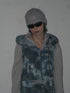 UNALOME SLEEVELESS HOODIE -TIE-DYE BLUE-
