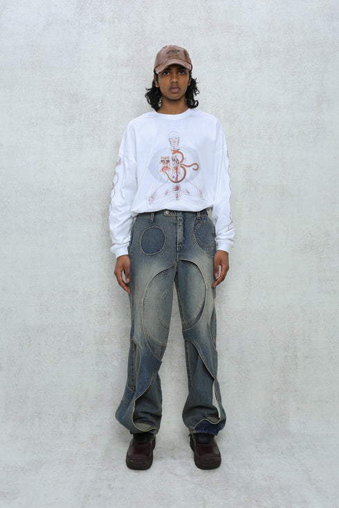 【RESTOCK】WASHED EMBROIDERY LOGO CAP -WASHED BROWN-