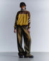 CIRCLE CUT-OUT WIDE PANTS -RUSTED BROWN- *Last1