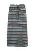 【RESTOCK】MULTICOLOR STRIPE DRAWSTRING SKIRT -BLUE MIX-