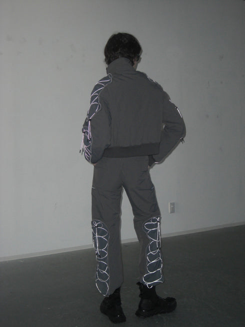 CODE MAZE ECO FABRIC PANTS -GRAY (BAMBOO CHARCOAL)-