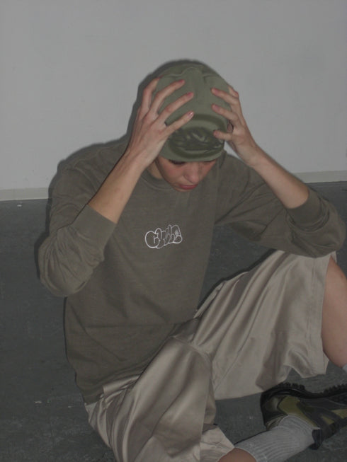 nyke × Cycle SPIRAL TAG BEANIE -KHAKI-