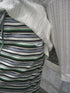 MULTICOLOR STRIPE DRAWSTRING SKIRT -GREEN MIX-