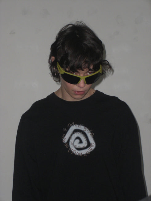 nyke × MINE × Cycle SPIRAL TAG LONG SLEEVE TEE -BLACK- *Last1