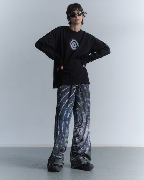 nyke × MINE × Cycle SPIRAL TAG LONG SLEEVE TEE -BLACK- *Last1