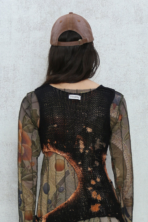 【RESTOCK】WASHED EMBROIDERY LOGO CAP -WASHED BROWN-