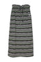 MULTICOLOR STRIPE DRAWSTRING SKIRT -GREEN MIX-