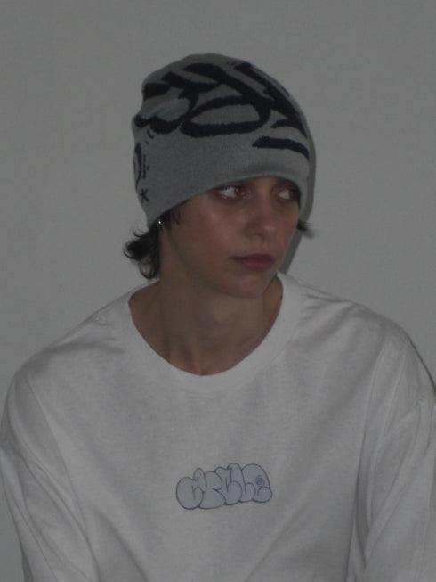 nyke × MINE × Cycle THROW UP LONG SLEEVE TEE -WHITE-