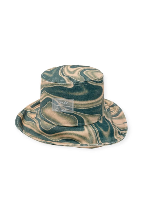 DISTORTED GREEN BUCKET HAT