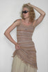 FRINGED SUMMER KNIT DRESS -CAMEL- *Last1