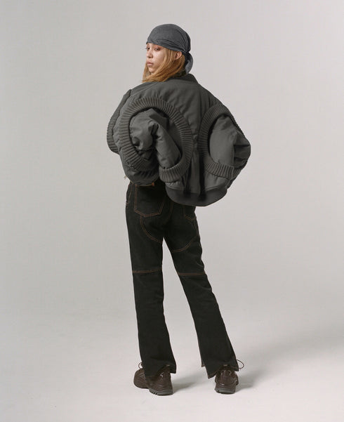 LOGO CRINKLED DU-RAG -GRAY- *Last1