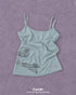 BACK SLIT LAYERED CAMISOLE -MINT GREEN-