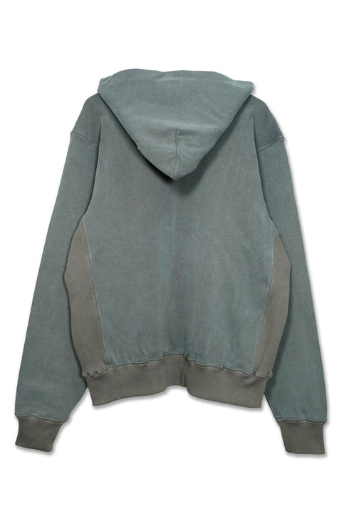 【RESTOCK】WASHED EMBROIDERY LOGO HOODIE -DARK GREEN- *Last1