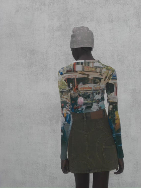 INDIA PHOTO BEANIE -PURPLE GOA- *Last1