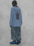 UNALOME LONG SKIRT -TIE-DYE BLUE-