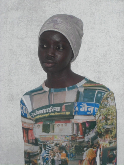 INDIA PHOTO BEANIE -PURPLE GOA- *Last1