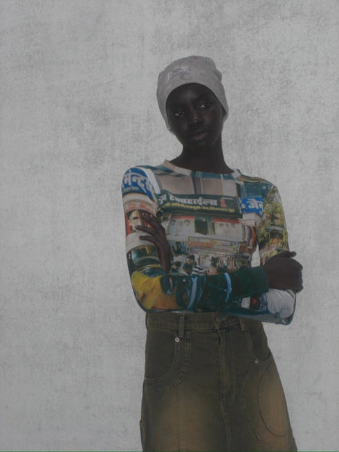 INDIA PHOTO BEANIE -PURPLE GOA- *Last1