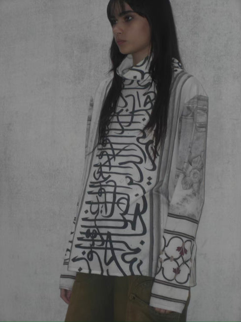 INDIA PHOTO TURTLE NECK TOPS -GOA TEMPLE- *Last1