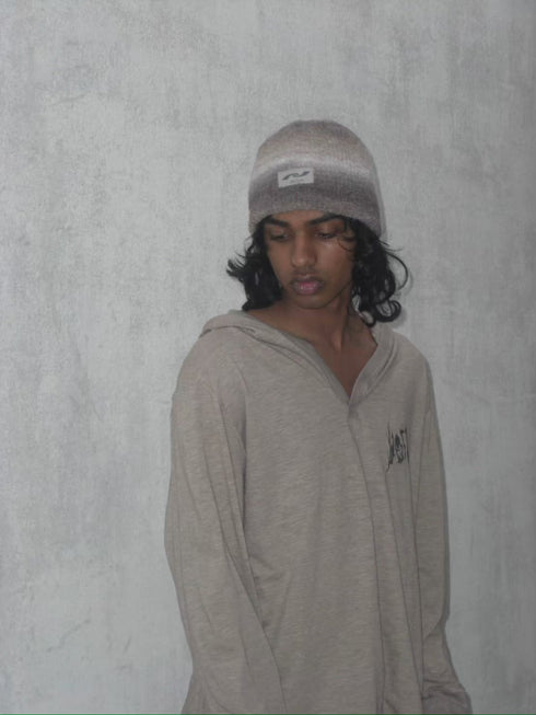 ECO FABRIC HOODIE -BROWN-