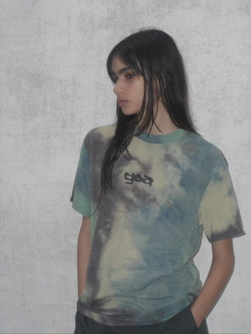 GOA TEE -TIE DYE GREEN MIX- *Last1
