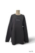 【COME HELL HIGH WATER】acid house ADULT LONG SLEEVE TEE -DARK CHARCOAL-