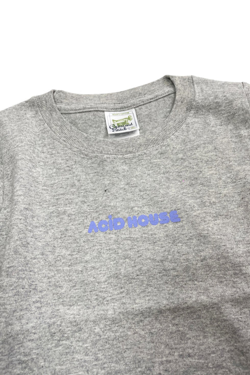 【COME HELL HIGH WATER】acid house ADULT LONG SLEEVE TEE -GRAY-