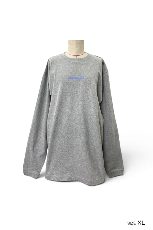【COME HELL HIGH WATER】acid house ADULT LONG SLEEVE TEE -GRAY-