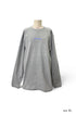 【COME HELL HIGH WATER】acid house ADULT LONG SLEEVE TEE -GRAY-