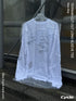 TERRAIN CUT-OUT LONG SLEEVE TEE -WHITE-